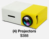 (4) Mini Digital Movie Projectors